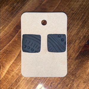 Dark Waves Clay Earrings